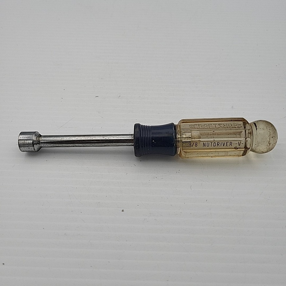 Craftsman 3/8" SAE Nut Driver 41974 – Blue and Clear Handle – Used